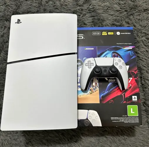 Ps5 slim mídia digital 825 GB + jogos digitais