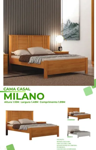 Cama casal clássica pronta entrega dicasabh