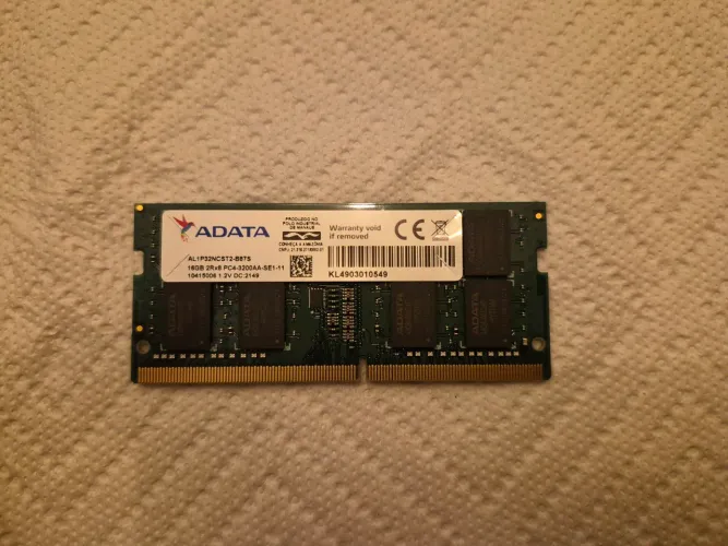 Memória RAM 16GB DDR4 2Rx8 3200MHz ADATA