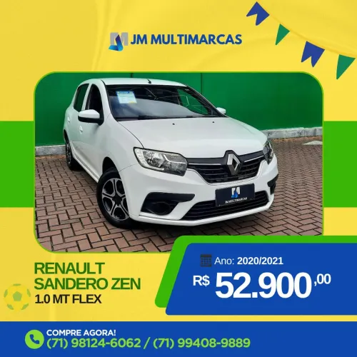 Renault Sandero Zen Flex 1.0 12V 5P Mec. 2021