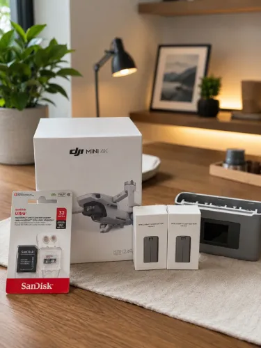 Dji drone mini 4k + Kit 2 bateria + hub carregamento + brinde cartão memória original