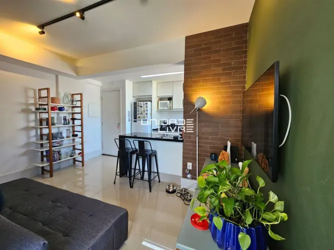 Apartamento à venda - Socorro,R$539 mil,1 dormitório Mobiliado Varanda,48m2