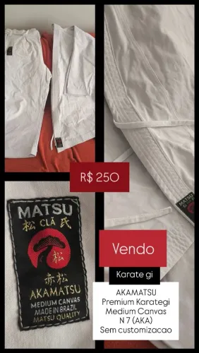 Karate gi (Kimono) Matsu Clã Premium Medium Canvas