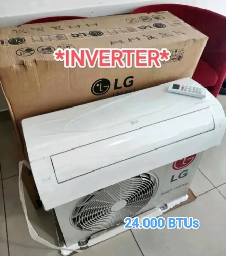 Ar Split LG Dual INVERTER 24000 BTUs + Nota + Garantia + Cartão 12x