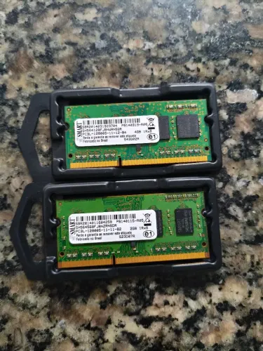 Kit Memória Ram Notebook 6gb (4gb + 2gb) Ddr3l 1600mhz Smart