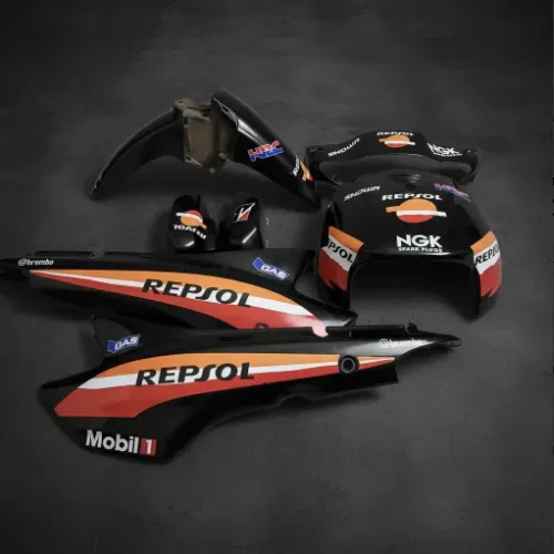 Kit Carenagem Completa Honda Biz 100 Ks 1998 A 2005 Repsol