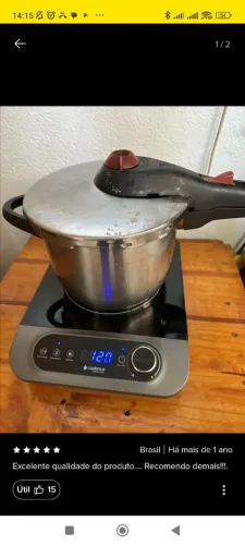 Cooktop Por Indução Cadence Perfect Cuisine 1 Boca Cor Preto