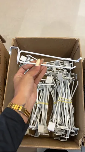 Ganchos para gancheiras 15cm branco c/ porta preço 