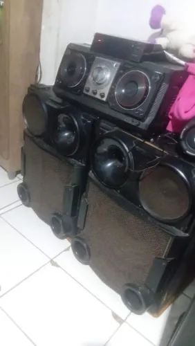Aparelho de som LG com bluetooth controle caixa de. 15
