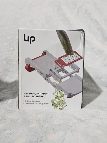 Ralador/Fatiador de Alimentos Dobrável Portátil Seguro e Prático Modular 6 em 1