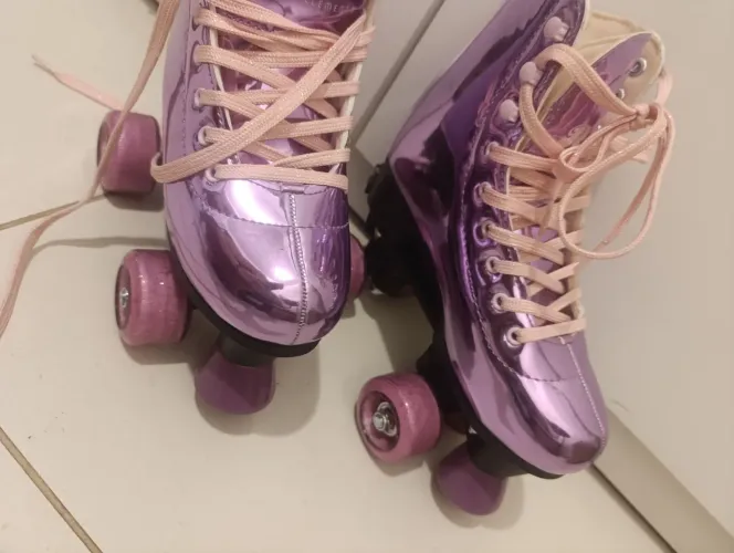 Patins quad na cor roxo shine (31-34)