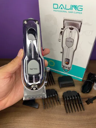 Máquina De Cortar Cabelo Profissional Sem Fio Daling - DL-1538A an3