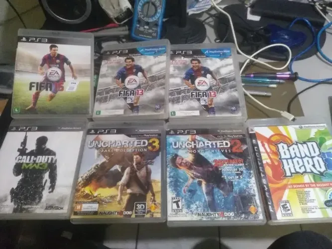 Lote com jogos de PS3
