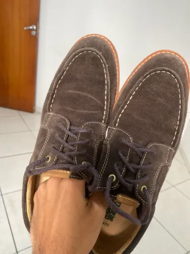 Sapato casual para eventos - Camurça marrom - TAMANHO 38/39 - COMPRADO NO JAPÃO