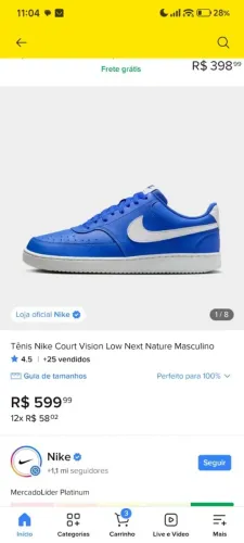 Tênis no precinho