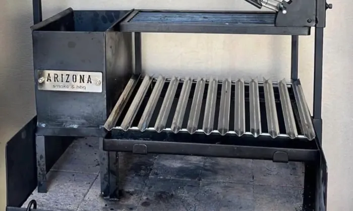 Grelha parrilha + Firebox em aço carbono ( churrasqueira base não incluso)