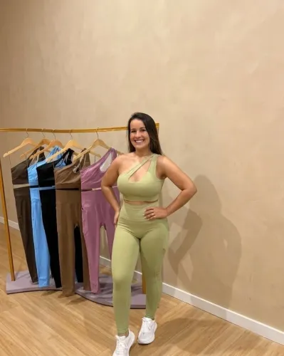 CONJUNTO CALÇA POLÍAMIDA PREMIUM  ACADEMIA LEGGING QUEIMA DE ESTOQUE 