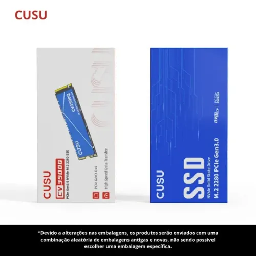 SSD Cusu CV3500Q, 512GB M.2 NVME, 2280 PCIe 3.0x4, L: 3200MB/s G: 1200MB/s, 12x 47,47