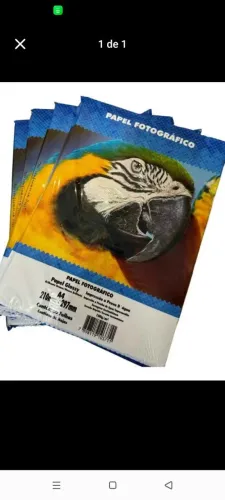 Folha papel fotográfico glossy brilhante 180/grm Masterprint