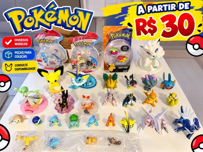 Figuras Pokémon para Coleção a partir de R$ 30
