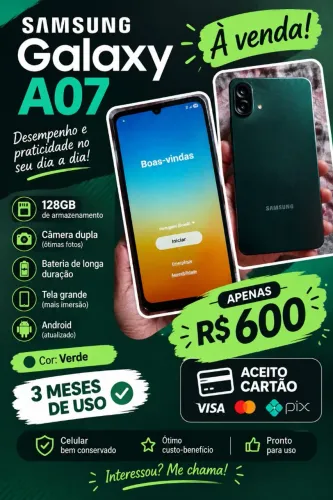 Samsung A07 verde