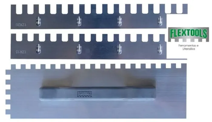 Desempenadeira Dentada 36cm 3 Em 1 Flextools Azulejista