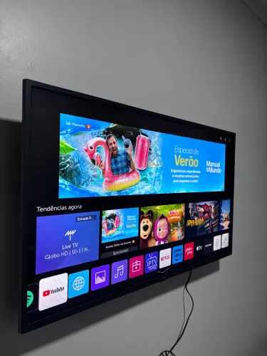 Smart tv LG 43 polegadas 4k.