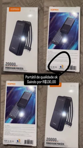 Carregador portátil power bank