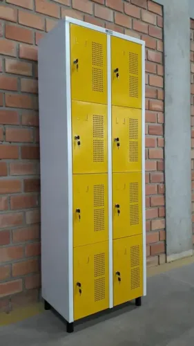Roupeiro De Aço 8 Portas C/ Pitão Para Cadeado Academia Roupeiro De Aço 8 Portas C/ Pitã