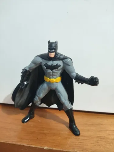 Miniatura boneco batman super herói DC liga da justiça colecionável 15cm