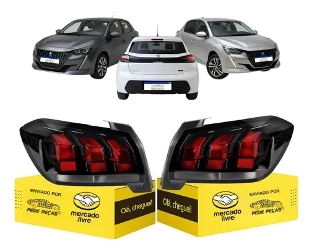 Par Sinaleira Peugeot 208 2021 2022 2023 2024 S/led Ambos Lados