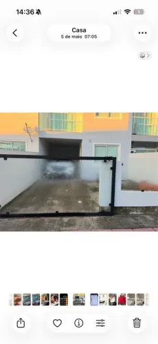 Portão e parte de vidro