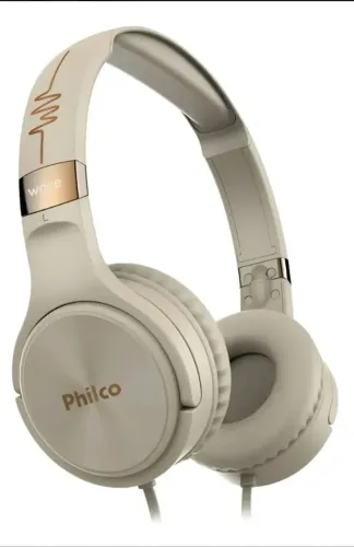 Fone De Ouvido Com Fio Pfo02g Over Ear Wave Flat Philco<br><br>R$ 50,00