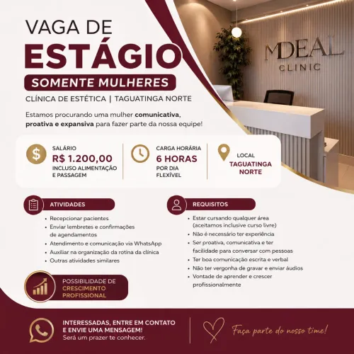 Vaga de estagio 