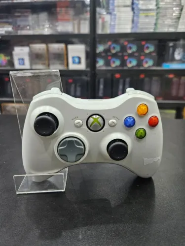 Controle Xbox 360 Original Branco Seminovo