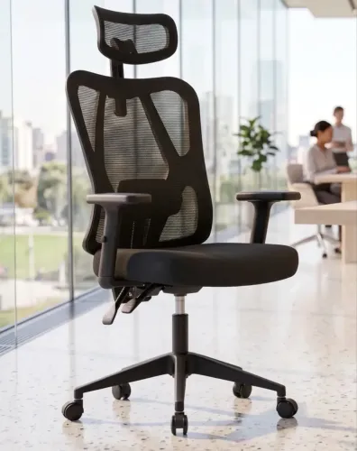 Cadeira ergonômica NR 17 duoffice du335 preta