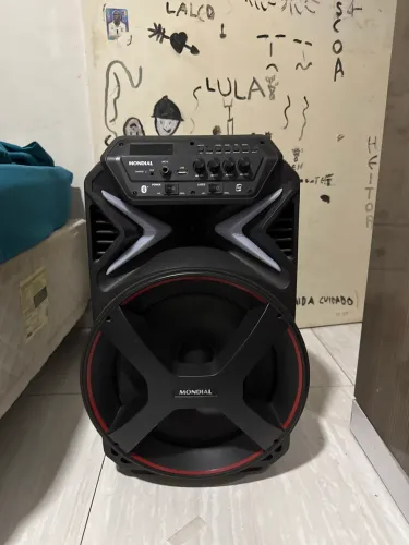 CAIXA DE SOM MONDIAL BLUETOOTH TWS - POTENTE E PORTÁTIL