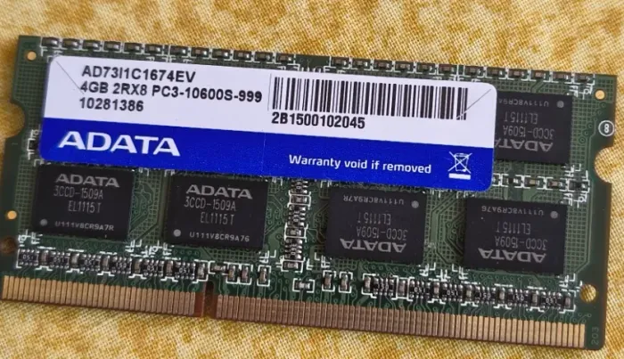 Memória Notebook DDR3 4gb 1333Mhz 