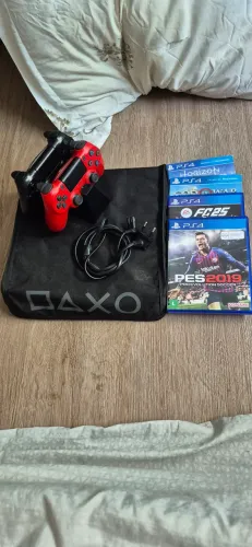 PS4 1TB COMPLETO + 2 CONTROLES + 4 JOGOS - PRONTO PRA JOGAR