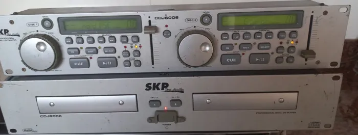 Cd player CDJ 6006 SKP pró áudio CDJ profissional som tape deck 3x1 rádio vitrola radiola