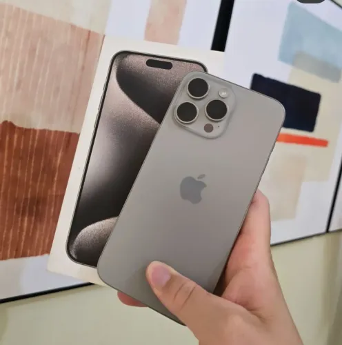 IPHONE 15 PRO MAX TITÂNIO NATURAL 256 GIGAS
