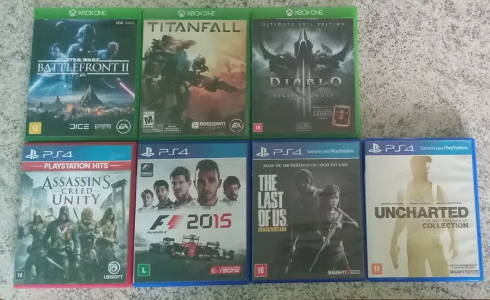 Mídias físicas (PS4/Xbox One)