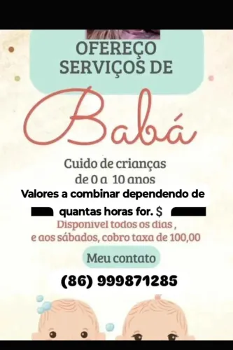 Babá disponível