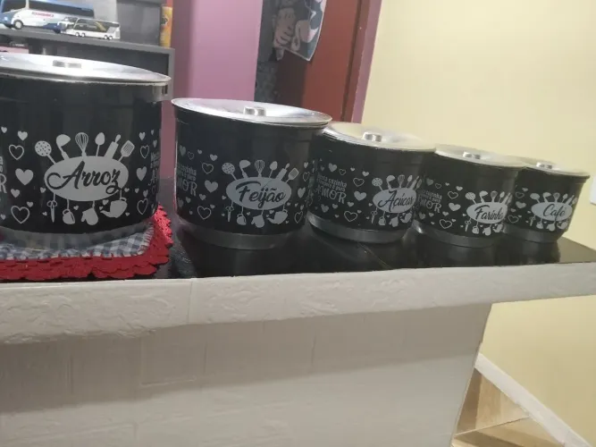 Jogo de mantimentos alumínio 