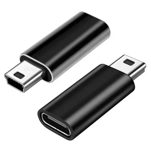 A3vsbr adaptador otg com conector tipo-c fêmea pra mini-b v3 macho