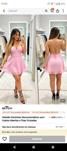 Vestido sheim rosa