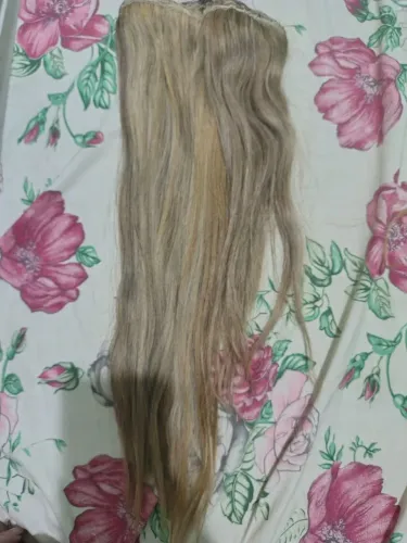 Vendo telas de cabelo humano loiro altura 9