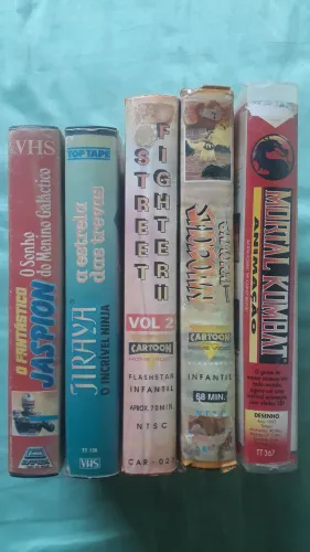 Lote com 5 VHS Originais (Leia a Descrição)