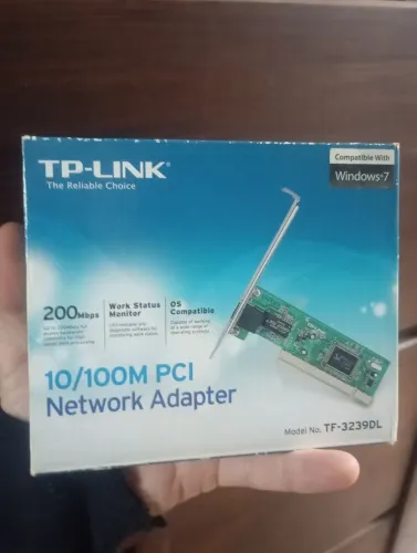 Placa De Rede Tp-link Pci 10/100mbps Tf-3200 Novo Com a Caixa