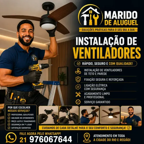 Instalação de ventiladores
